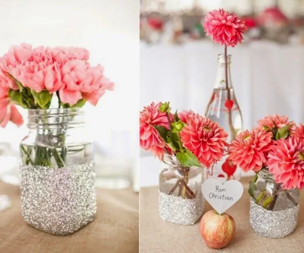 Ideas para centros de mesa low-cost | Decoración
