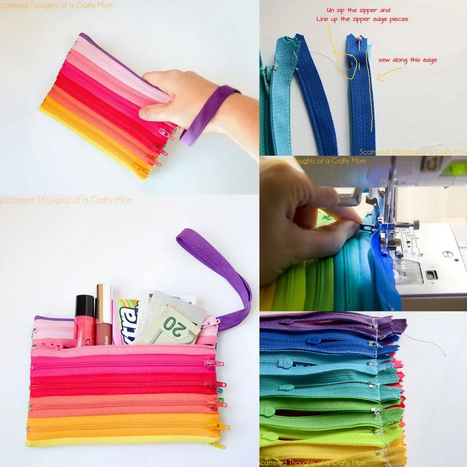 Ideas para realizar esta colorida cartuchera con cierres o ...