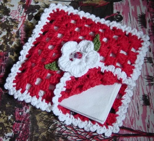 Ideas para compartir: Servilletero en crochet. Ideas para compartir: Servilletero en crochet.