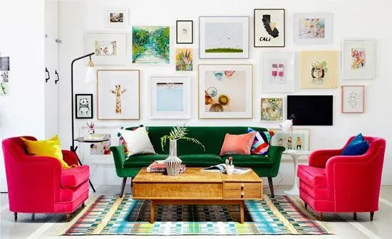 Ideas y consejos para decorar una pared con cuadros - decoración ...