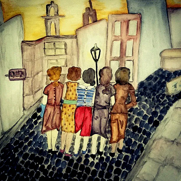 ideas y otras cosas...: Cinco Amigas y Calle Adoquinada. ideas y otras cosas...: Cinco Amigas y Calle Adoquinada.