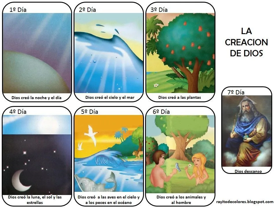 9 ideas de L a Creación de DIOS | creacion de dios, 7 días de la creación,  imagenes de la creacion
