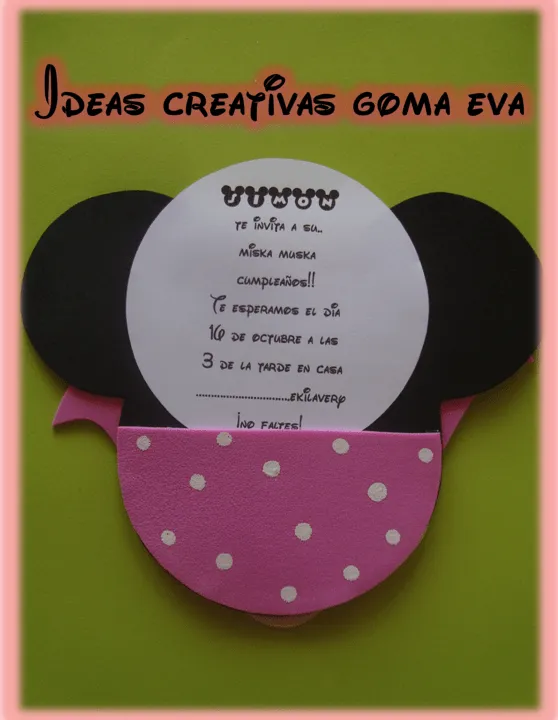 Moldes de Mickey Mouse para goma eva - Imagui