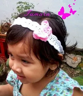 Ideas en Crochet: 10 modelos de Diademas tejidas para niña