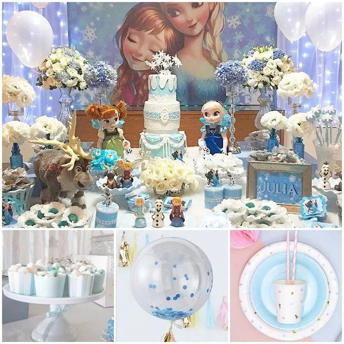 Ideas Cumpleaños Frozen - Como hacer y adornar una fiesta infantil