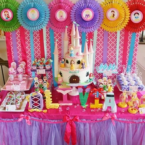 Ideas para un cumpleaños de princesas Disney