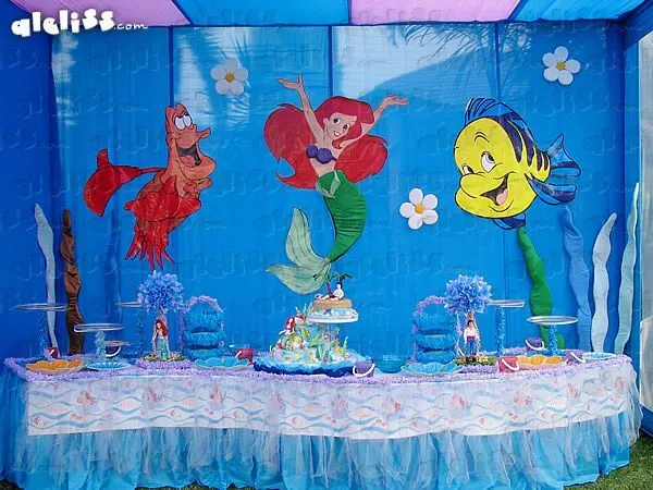 Fiestas infantiles decoración la sirenita - Imagui