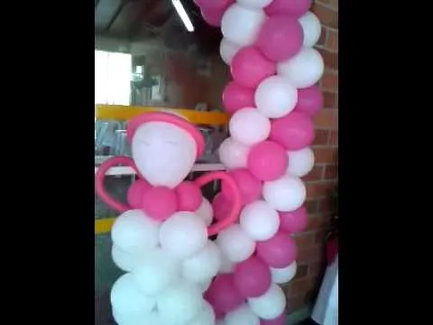 IDEAS DECORACION PRIMERA COMUNION CON GLOBOS - YouTube