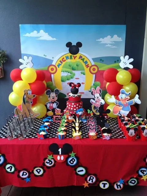 IDEAS: DECORACION MICKEY MOUSE | Una Mami Creativa