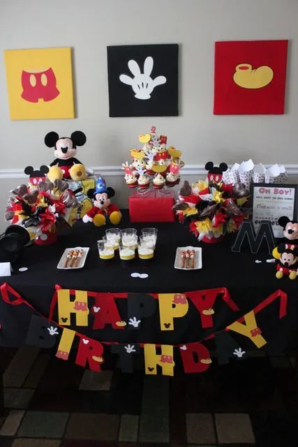 IDEAS: DECORACION MICKEY MOUSE | Una Mami Creativa