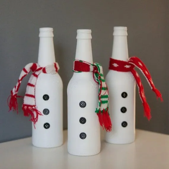 Botellas decoradas de navidad - Imagui