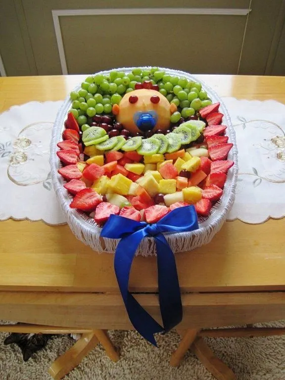 Centros de mesa para baby shower de frutas - Imagui