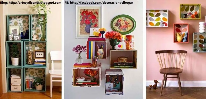 IDEAS PARA DECORAR CON CAJAS DE MADERA : Diseño y Decoración del ...