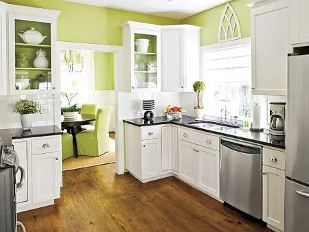 Ideas para decorar tu cocina con el color verde | Interiores Ideas para decorar tu cocina con el color verde | Interiores