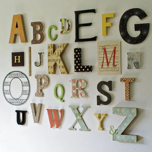 Ideas para decorar con letras | Decoración Hogar, Ideas y Cosas ... Ideas para decorar con letras | Decoración Hogar, Ideas y Cosas ...