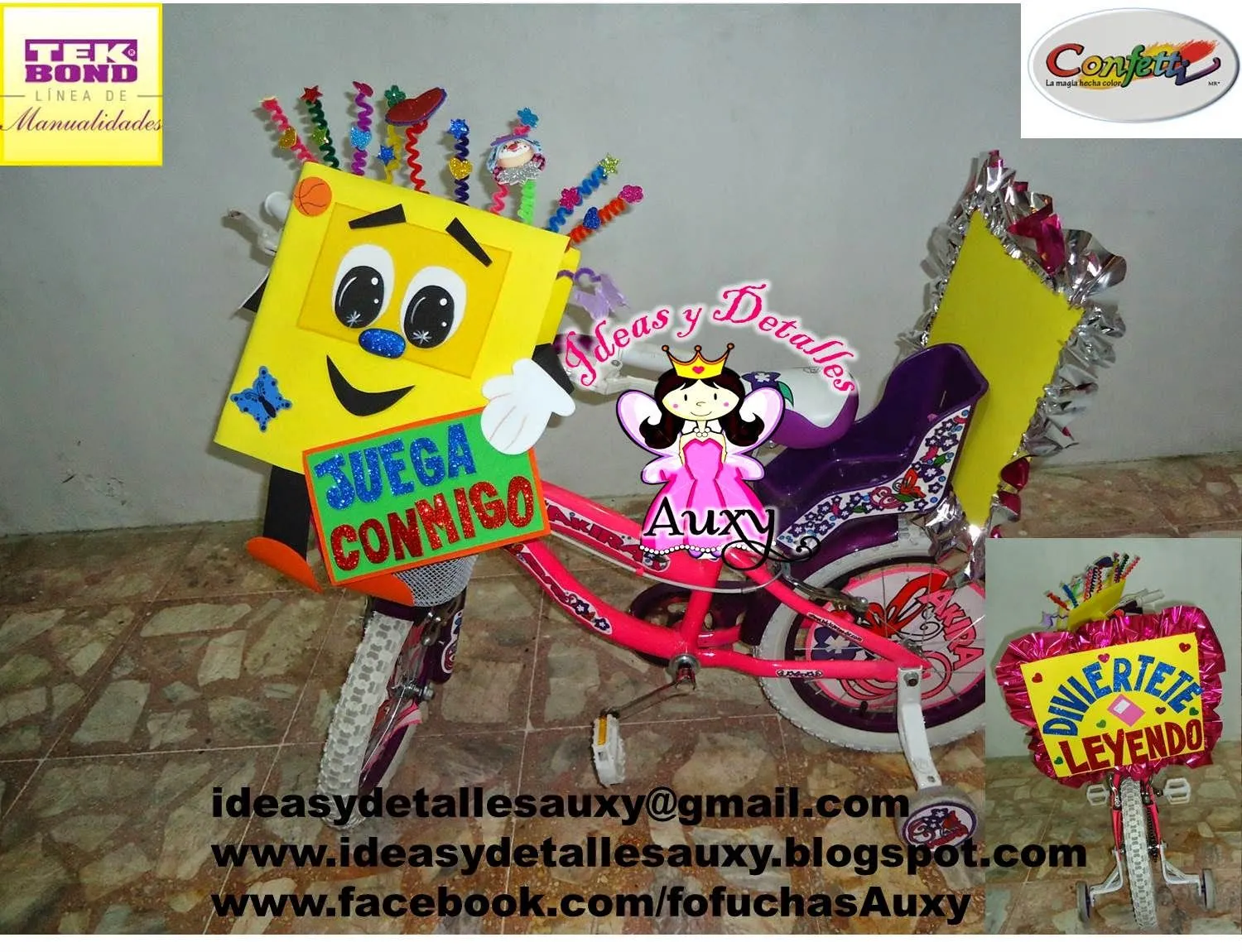 Ideas y detalles Auxy: BICICLETAS DECORADAS PARA DESFILE ESCOLAR Ideas y detalles Auxy: BICICLETAS DECORADAS PARA DESFILE ESCOLAR