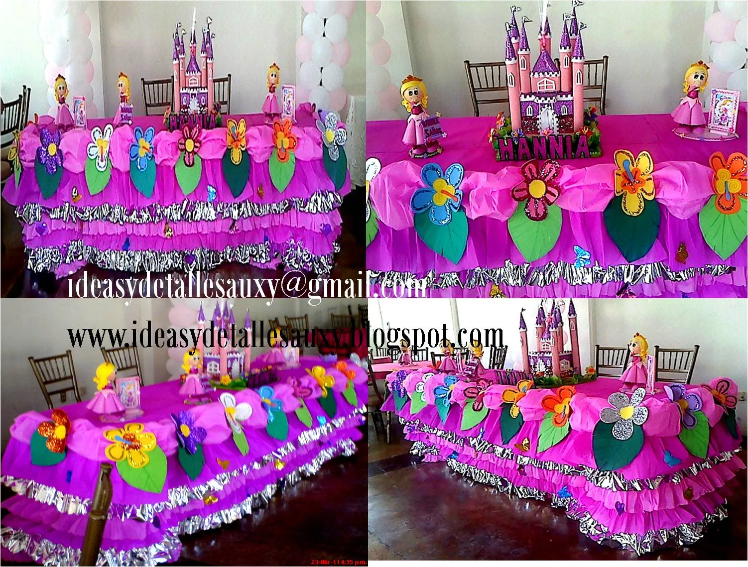 Ideas y detalles Auxy: MANTEL DE MESA PRINCIPAL PRINCESA AURORA 2