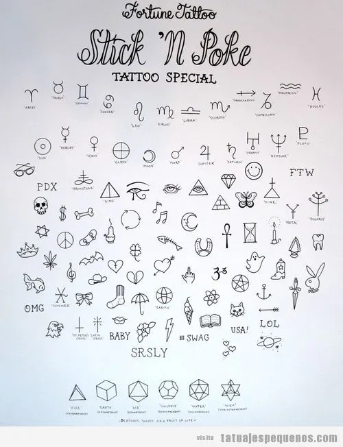 ideas-dibujos-tatuajes-pequeños-simbolos.jpg 500×652 píxeles ...