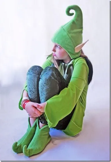 Ideas para disfraz de duende o elfo con patrones del gorro y ... Ideas para disfraz de duende o elfo con patrones del gorro y ...