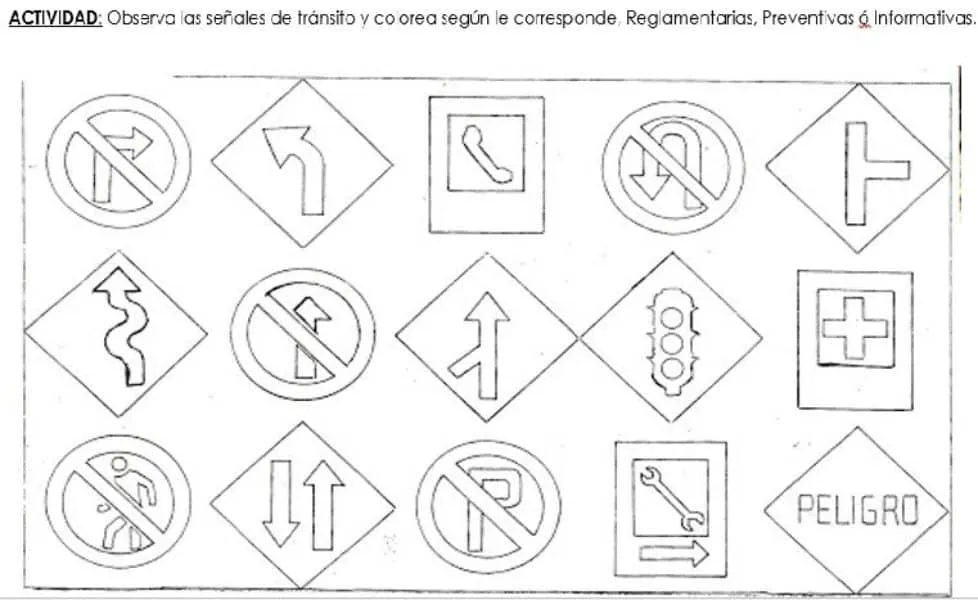Ideas en educación vial para colorear niños de 5 años Ideas en educación vial para colorear niños de 5 años