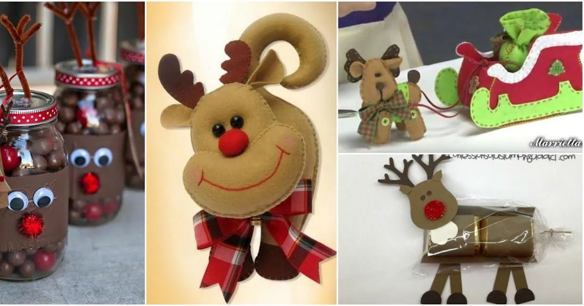 8 Ideas espectaculares con moldes para hacer renos navideños ~ lodijoella 8 Ideas espectaculares con moldes para hacer renos navideños ~ lodijoella