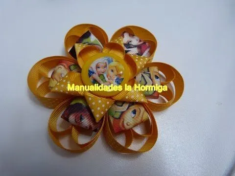 Ideas fáciles de lazos para el cabello con cinta- listón