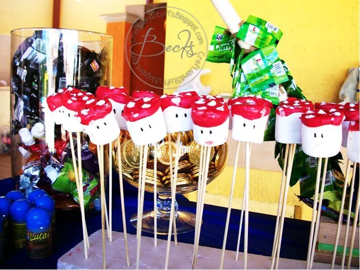 Ideas Fiesta Mario Bros Nintendo Honguito ideas para mesa de ...