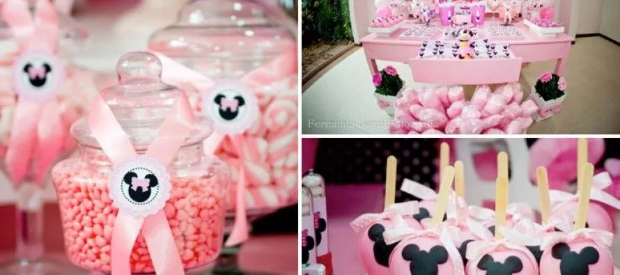 Ideas para fiesta de minnie mouse rosa y negro | Curso de ...