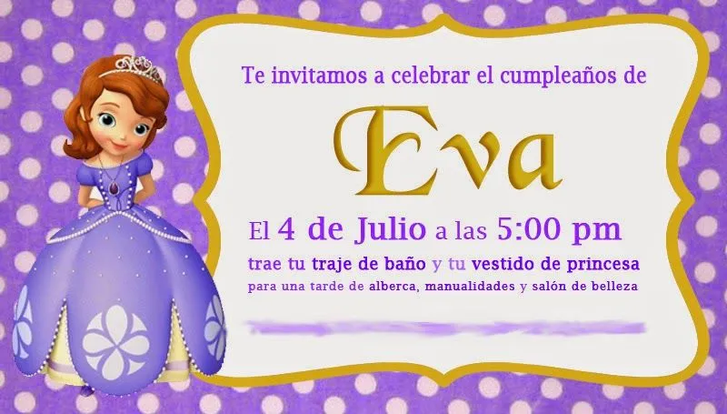 Ideas para una fiesta de Princesita Sofia | www.aliciallanas.com