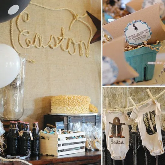 Ideas para tus Fiestas Infantiles: Baby Shower Vaquero Ideas para tus Fiestas Infantiles: Baby Shower Vaquero