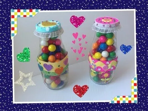 DULCERO COLORIDO CON BOTELLA RECICLADA ( PARA EL DIA DEL NIÑO ... DULCERO COLORIDO CON BOTELLA RECICLADA ( PARA EL DIA DEL NIÑO ...