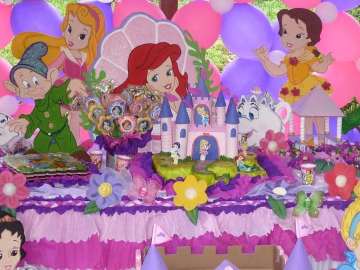 Ideas Para tus Fiestas Tematicas: decoración princesas bebes