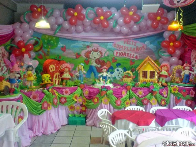 Fiesta de cumpleaños de frutillita bebé - Imagui