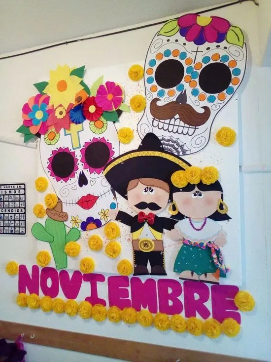 9 ideas de Friso de noviembre en 2023 | periodico mural noviembre,  periodico mural, decoración de unas