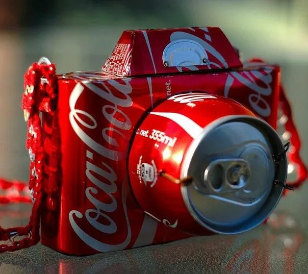 Ideas para el hogar: Cámara de juguete reciclando latas de refrescos Ideas para el hogar: Cámara de juguete reciclando latas de refrescos