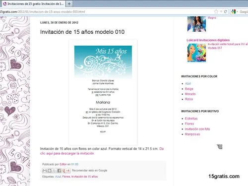 Todas las ideas para tus invitaciones de 15 años y más… Todas las ideas para tus invitaciones de 15 años y más…