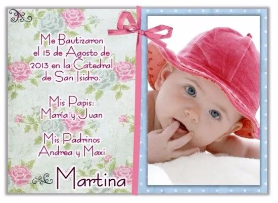 Ideas de invitaciones y recuerdos para Bautismo | Ideas imágenes Ideas de invitaciones y recuerdos para Bautismo | Ideas imágenes