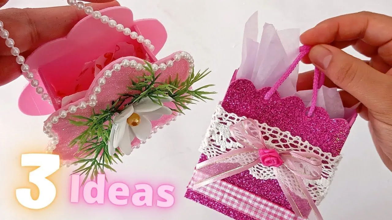 3 Ideas!!! Día de las Madres 2023 en foami Cajitas para dulces o regalos - YouTube 3 Ideas!!! Día de las Madres 2023 en foami Cajitas para dulces o regalos - YouTube