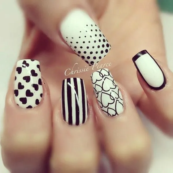 Ideas de manicure con fondo blanco. ¡Anímate! | Web de la Belleza Ideas de manicure con fondo blanco. ¡Anímate! | Web de la Belleza