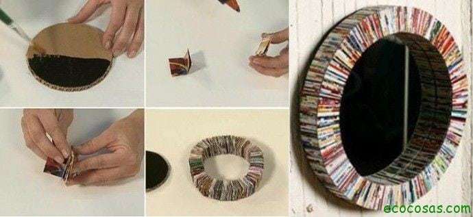 Ideas para realizar marcos y espejos | Ecocosas Ideas para realizar marcos y espejos | Ecocosas