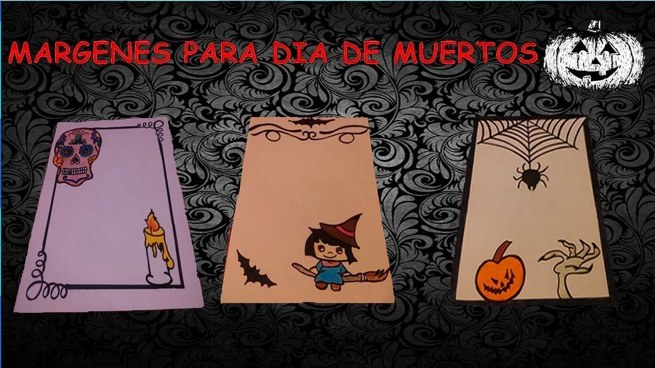 3 Ideas De Margenes Para Dia De Muertos - YouTube 3 Ideas De Margenes Para Dia De Muertos - YouTube