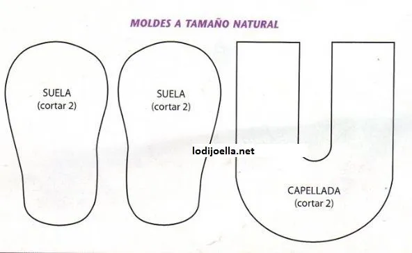 Molde de zapatito de fomi - Imagui