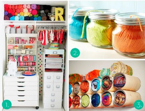 Ideas para ordenar tu material de manualidades | el taller de las ... Ideas para ordenar tu material de manualidades | el taller de las ...