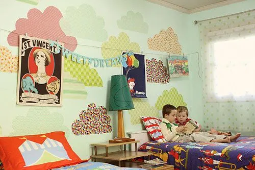 Ideas paredes infantiles: nubes de papel | Decoración Hogar, Ideas ...