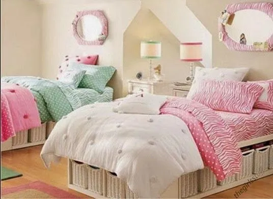 Ideas de Recámaras Gemelas para Niñas | Decoración Dormitorios y ... Ideas de Recámaras Gemelas para Niñas | Decoración Dormitorios y ...