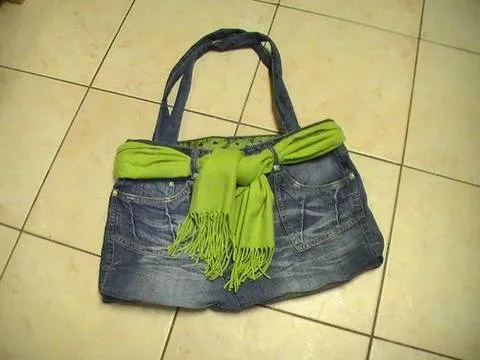 Ideas para reciclar pantalones "Bolso" - YouTube