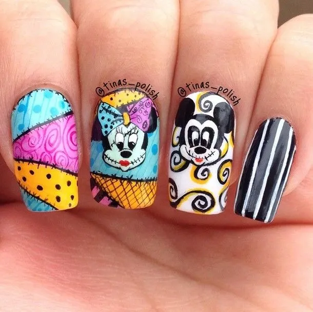 Ideas: Uñas decoradas con personajes de caricaturas | Revista ...