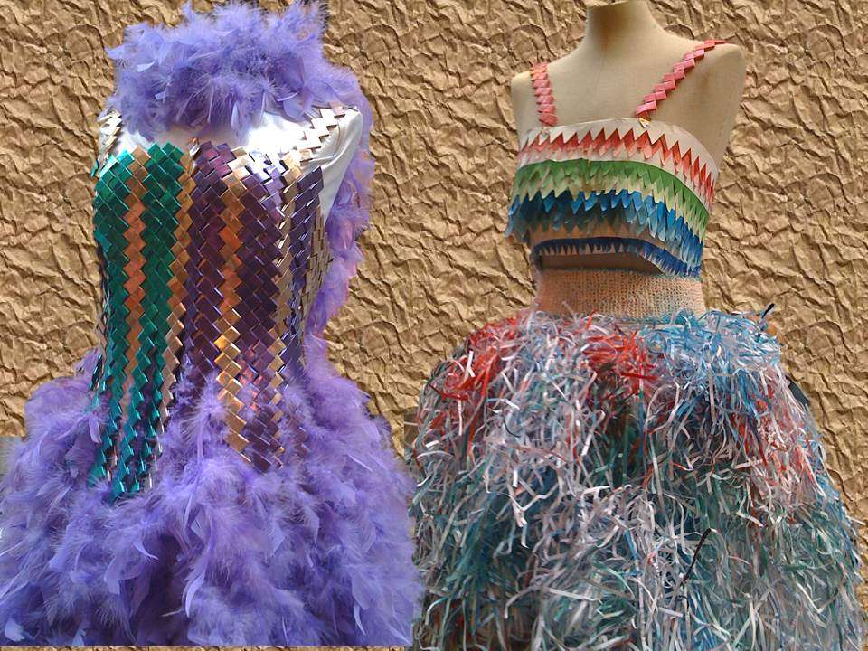 7 ideas de Vestidos con materiales reciclados 7 ideas de Vestidos con materiales reciclados
