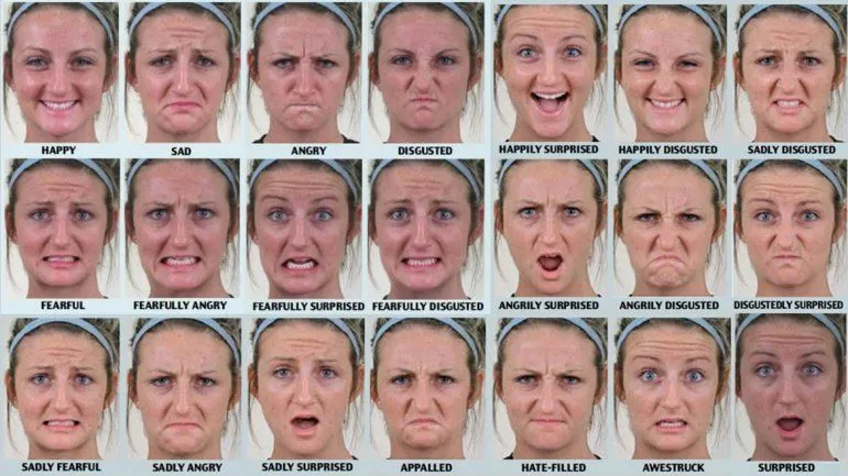 El idioma emocional del rostro humano tiene 21 expresiones ...