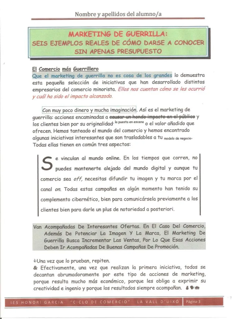 IES HONORI GARCIA "FRANCH": Ejercicio formato de Word "Prueba de ... IES HONORI GARCIA "FRANCH": Ejercicio formato de Word "Prueba de ...